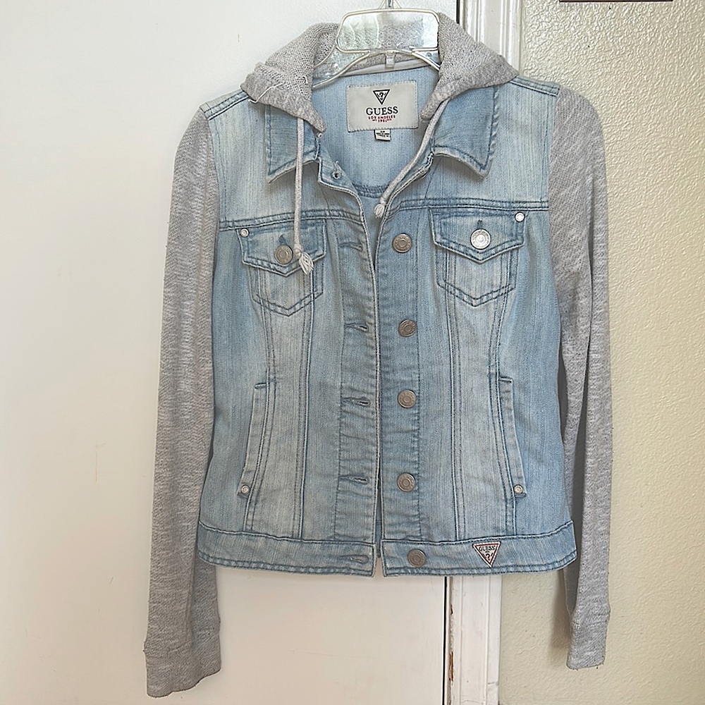 Guess Jean Light blue Denim Jacket Sz Small